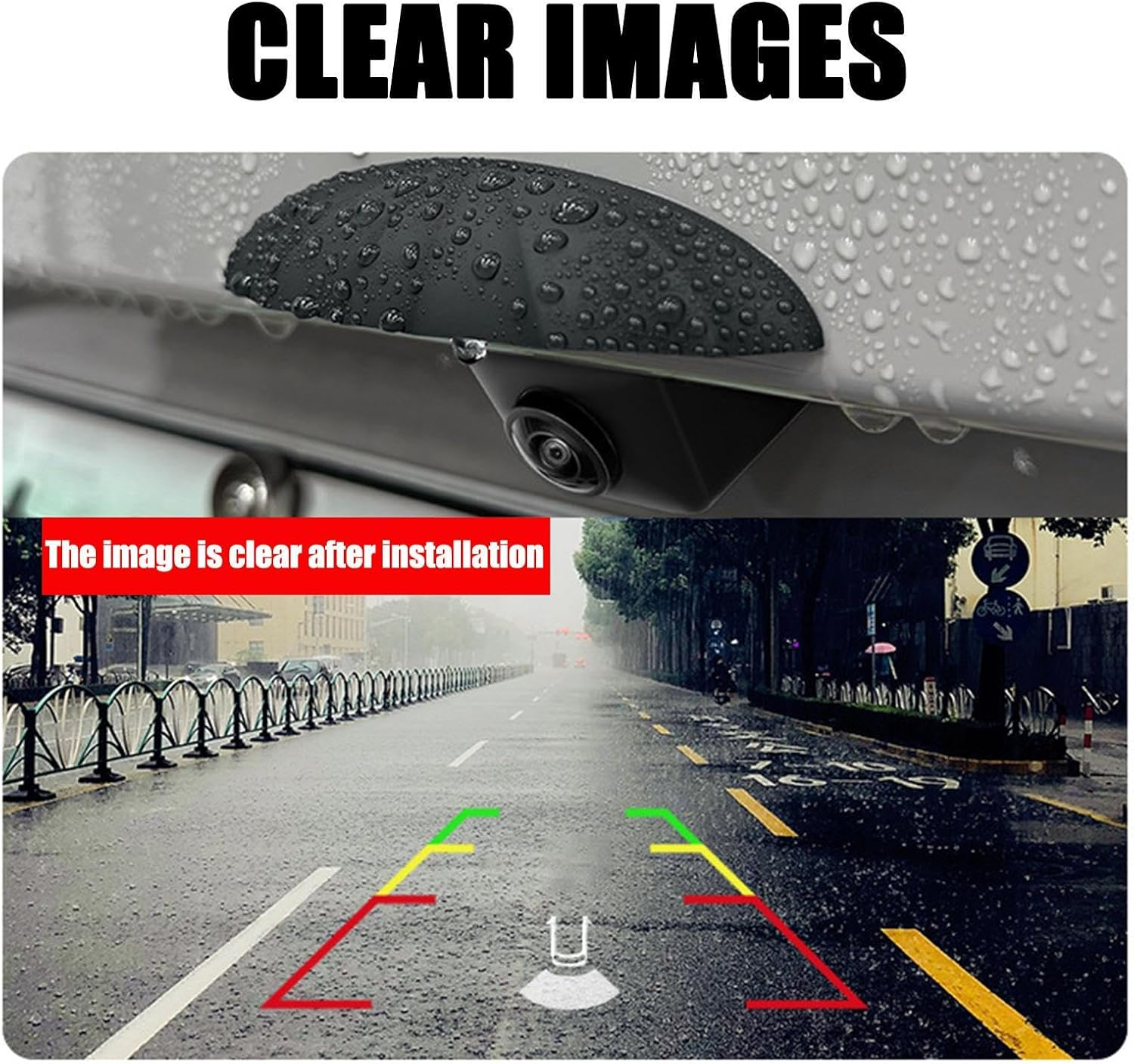 Rear Camera Cover - Waterproof Silicone, Weatherproof Protective Car Accessory | Shield for Reversing Cam, Vehicle Mod Gear | Fits Auto, Truck, Motorcycle | Ideal for All-Weather Riding Use image number 2