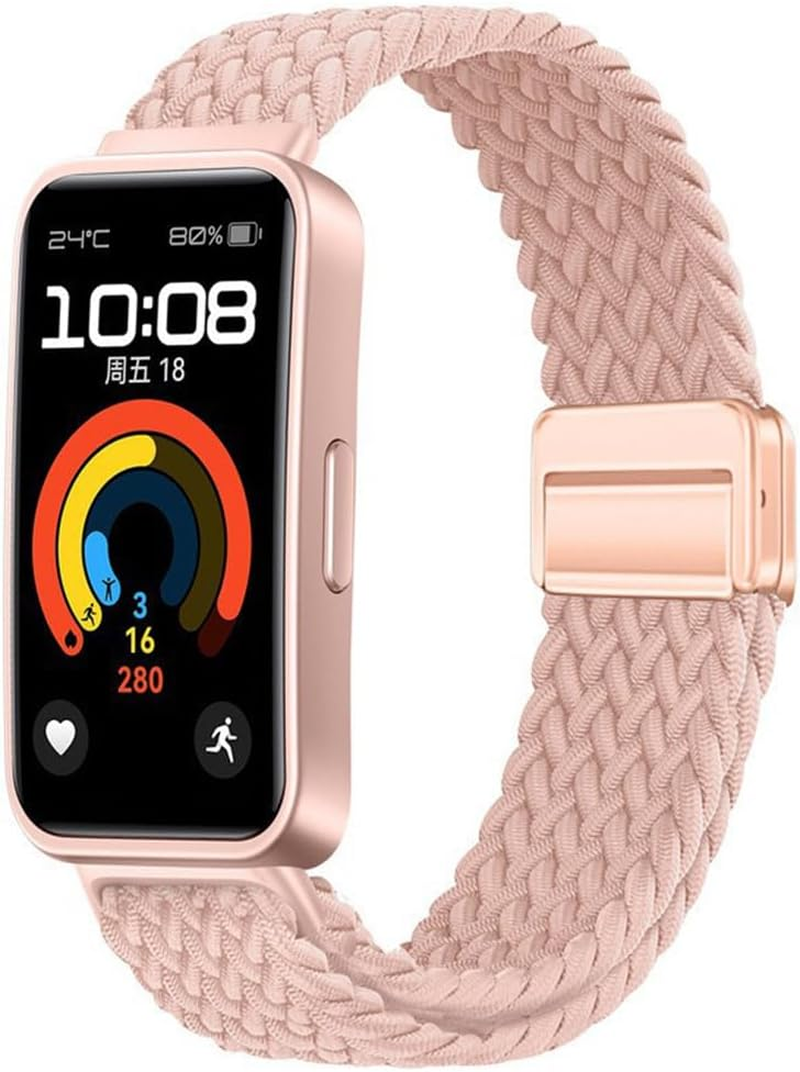 Magnetic Replacement Strap for Huawei Band 10 / Band 9, Sports Wristband Watch Strap, Nylon Bracelets for Huawei Band 8/10