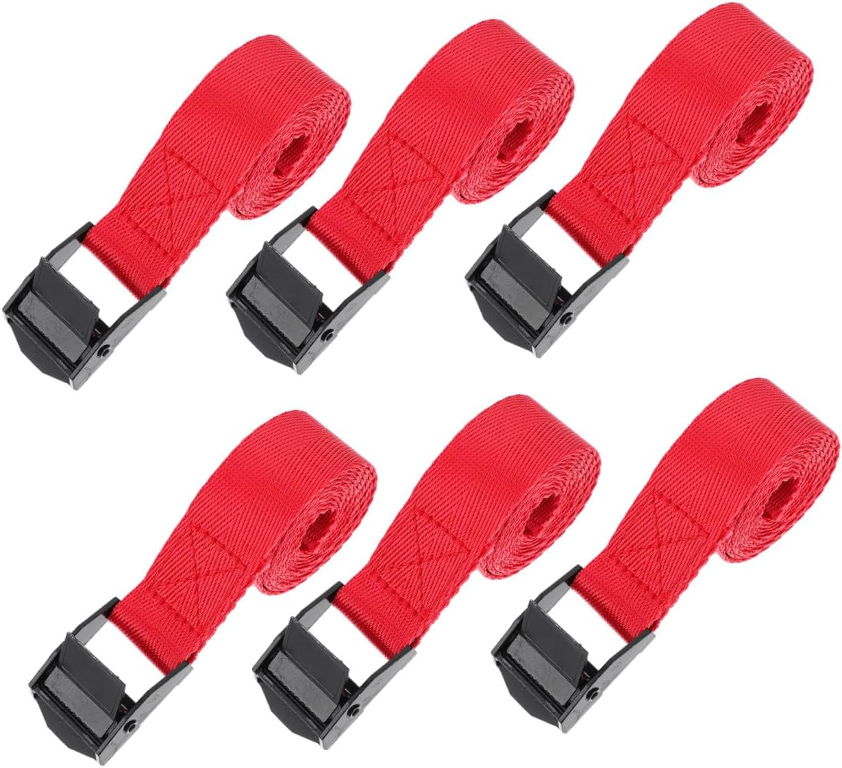 Mipcase 6Pcs Luggage Rack Straps Nylon Lashing Straps for Suitcases Cargo Lashing Belts image number 1