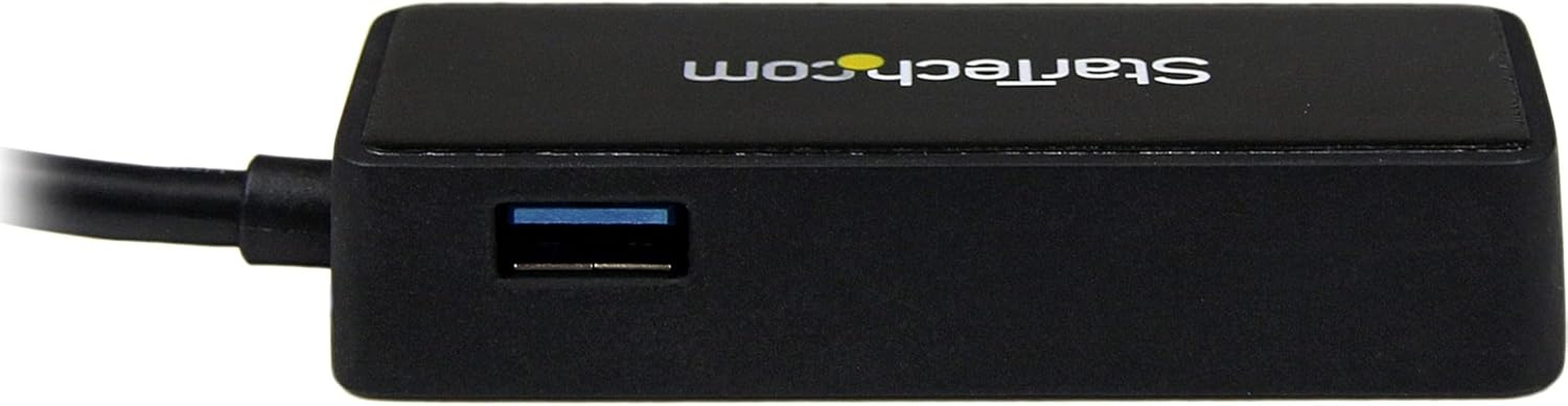 Startech.Com USB 3.0 to Gigabit Ethernet Adapter NIC with USB Port, Black (USB31000SPTB) image number 1