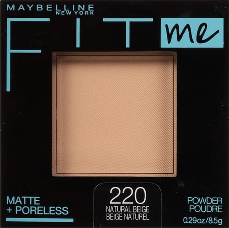 Maybelline New York Fit Me Matte & Poreless Pressed Powder - Natural Beige 220 (Pack of 2) image number 2