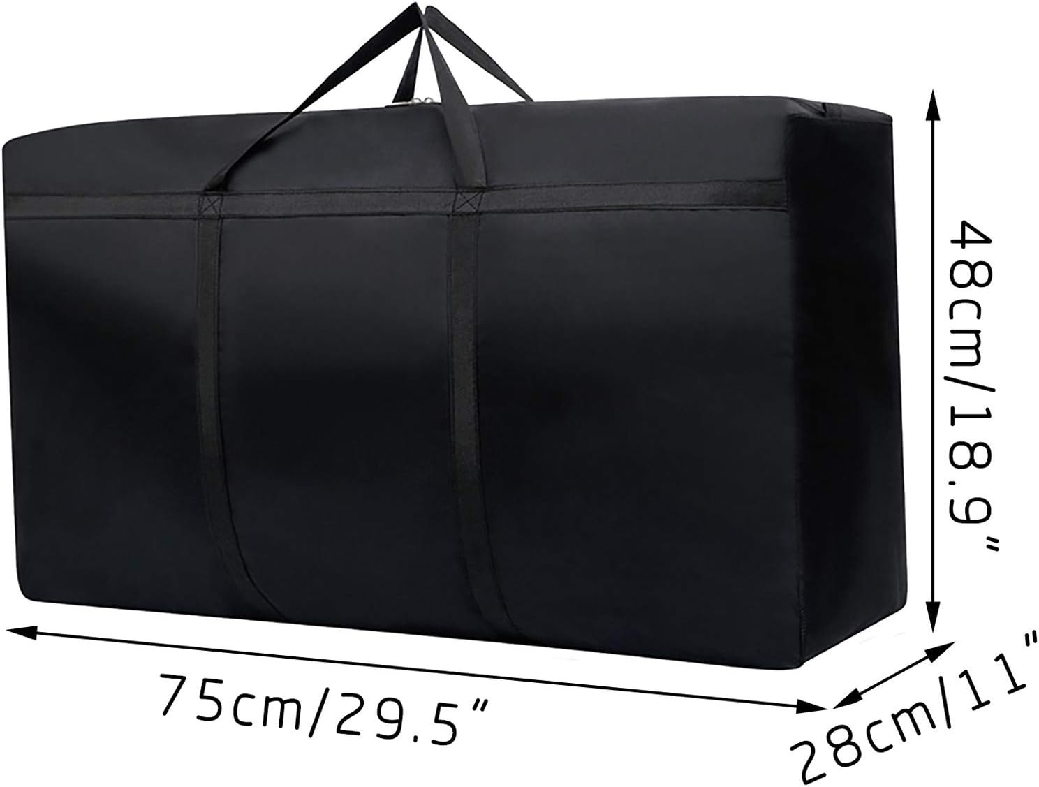 Christmas Tree Storage Bag,Waterproof Xmas Tree Storage Bag, Artificial Christmas Tree Christmas Decor Ornaments Storage Containers (Black)