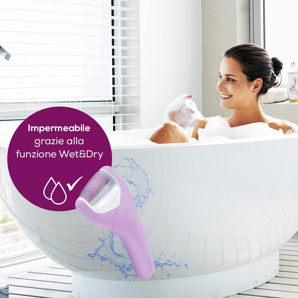 Beurer MP 59 Waterproof Callus Remover, Electric Callus File with 2 Speed Levels, Also Suitable for Strong Calluses, Battery Operated, for Wet and D image number 5