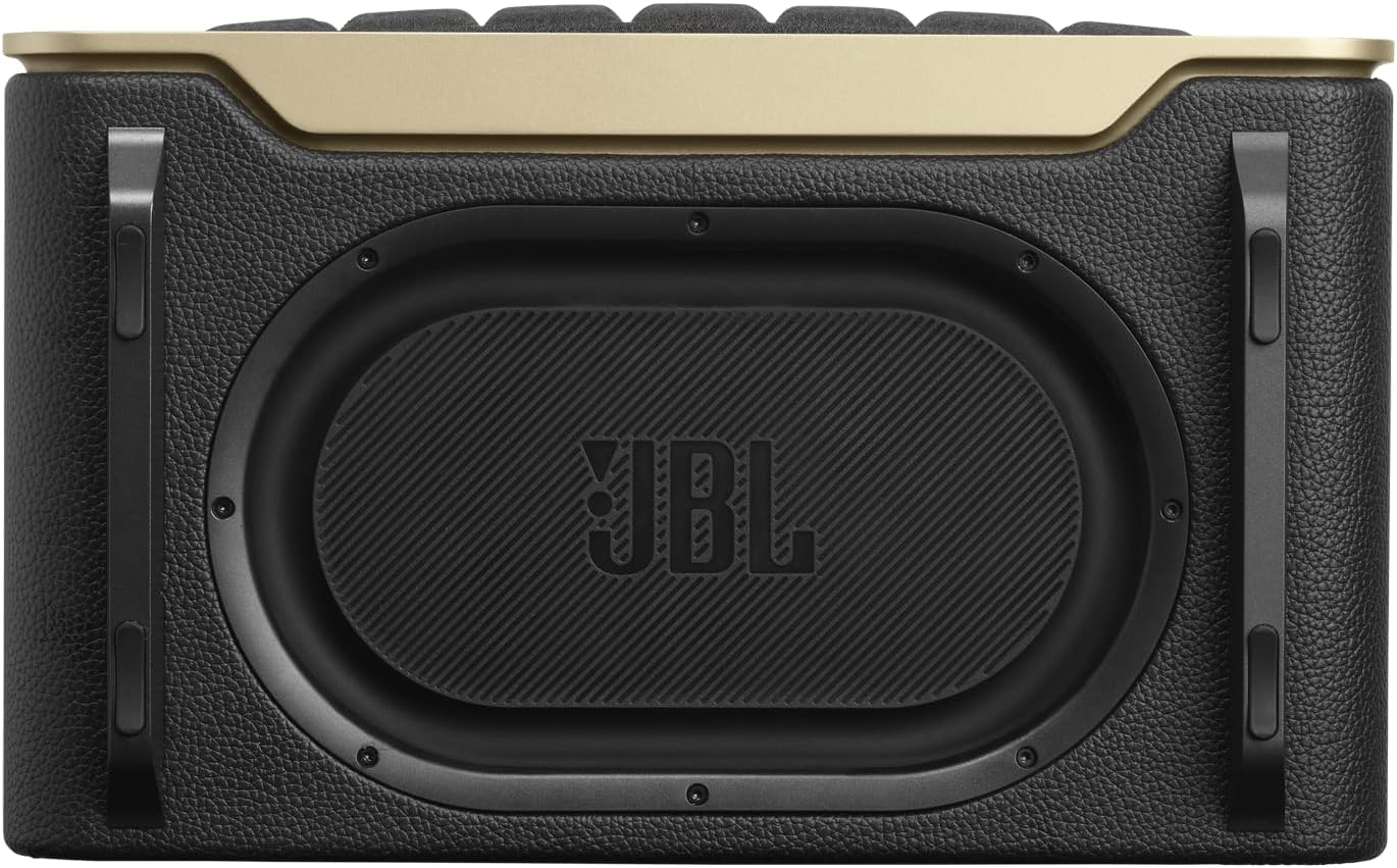JBL Authentics 200, Superb Sound and Performance, Inspired by Retro Design, Music Streaming Services via Built-In Wi-Fi, Voice Assistants*, Simultaneously on One Device., Black - Black image number 3