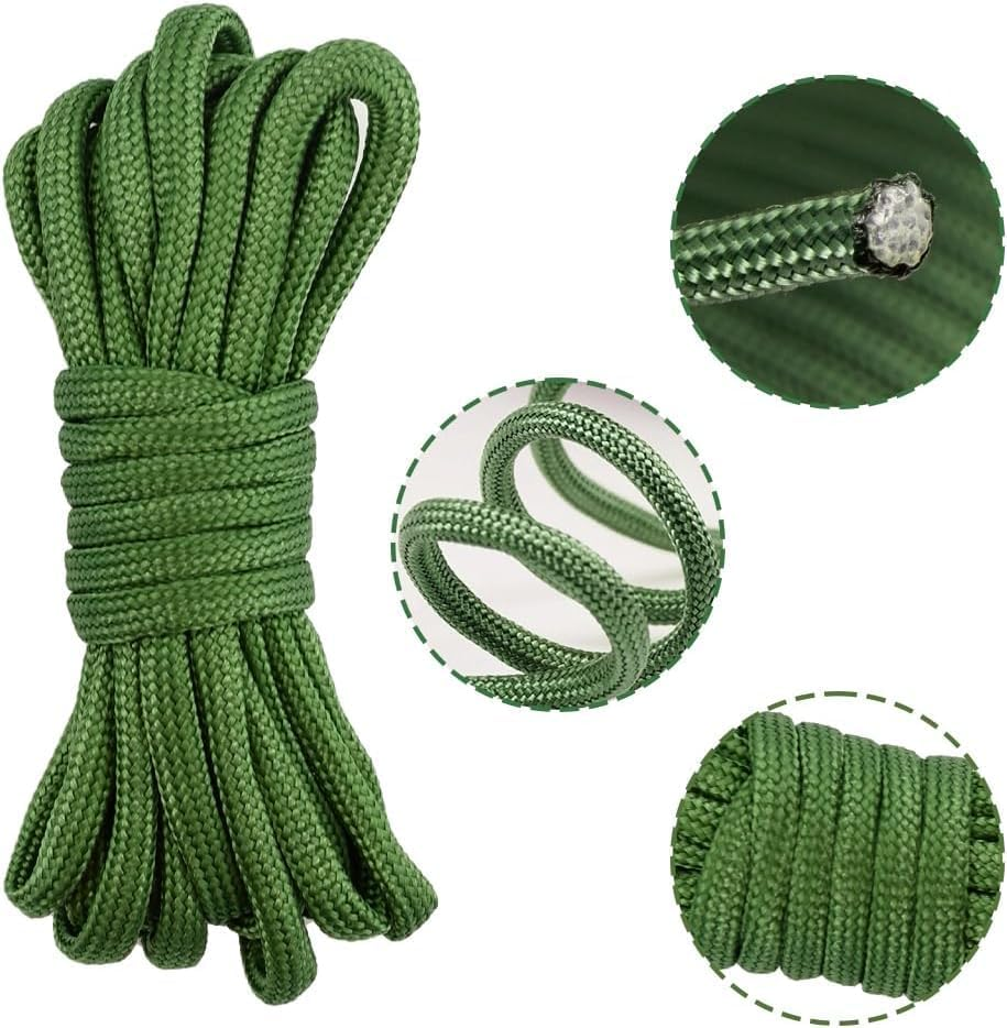 26 Colors Paracord Bracelet Rope 10 Feet 4Mm Parachute Cord Paracord Cord 550 7 Strand DIY Manual Braiding for Outdoor Survival Rope, Lanyards, Keychain, Dog Collar, Carabiner Climbing, DIY Crafting image number 6