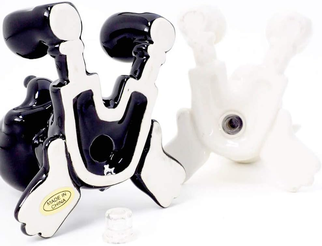 Disney Gifts Stoneware Black and White Mickey Salt and Pepper Shaker Set image number 5