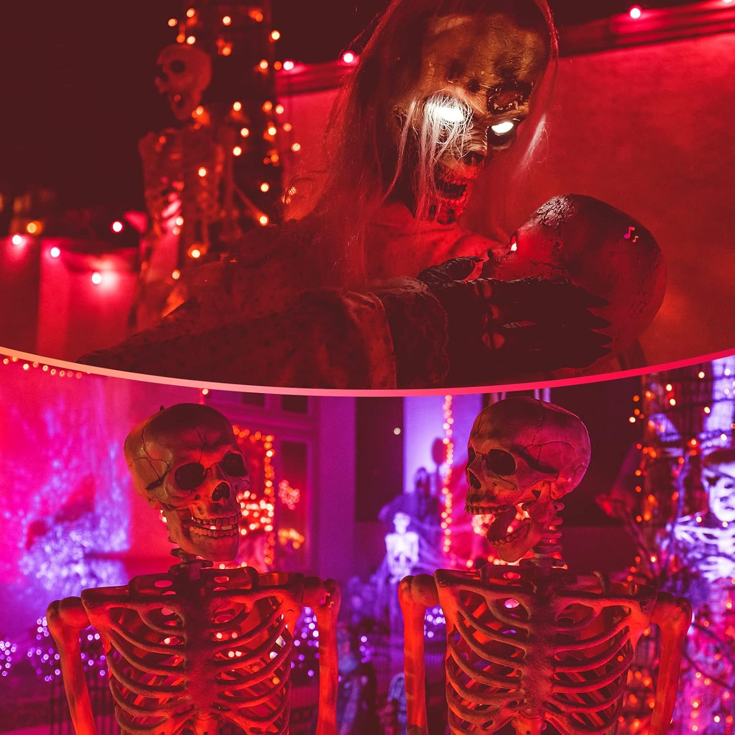 Bonlux E14 LED Light Bulb 4W Red Small Edison Screw Bulb, AC220-240V SES, 40W Incandescent Equivalent, P45 Golf Red Ball Bulb for Night Lights, Festivals, Parties, Pack of 4 image number 2