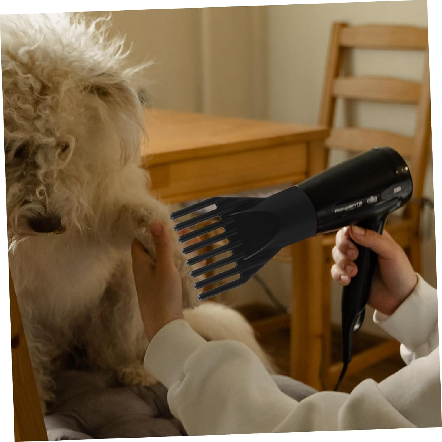 Healeved 3Pcs Hair Dryer Comb Pet Grooming Hair Dryer Attachment Styling Tool for Hairdressing image number 6