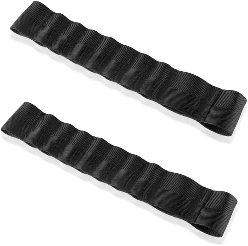 2PCS Door Limiting Straps Compatible with Wrangler CJ YJ TJ JK JKU JL JLU 1985-2023,9Inch Adjustable Heavy Duty Door Check Limiting Straps with Load 1000 Lb,Unique Car Door Guard (Black) image number 1