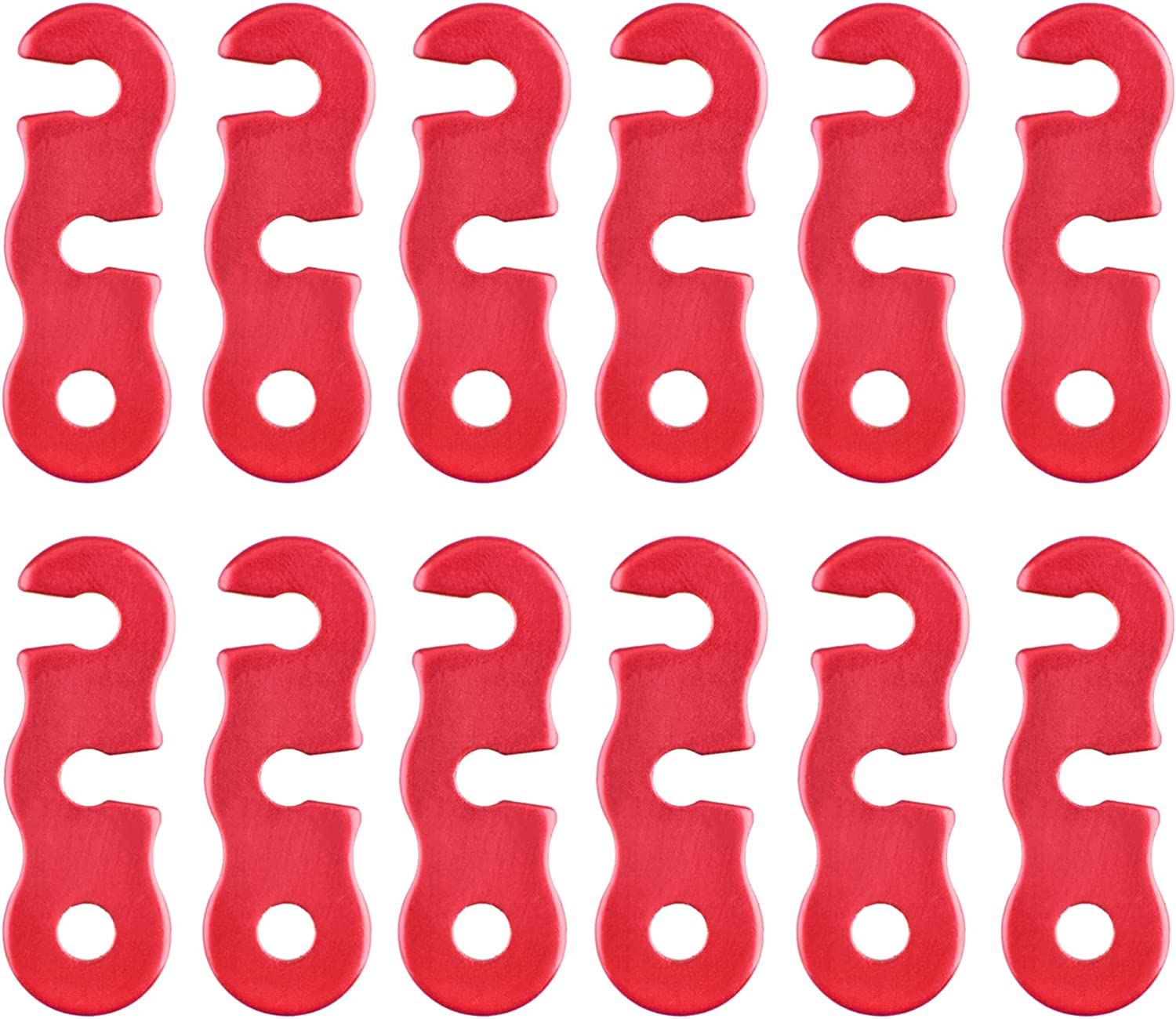 TRIWONDER Aluminum Alloy Guyline Cord Adjuster Tent Tensioners Rope Adjuster for Tent Hiking Camping