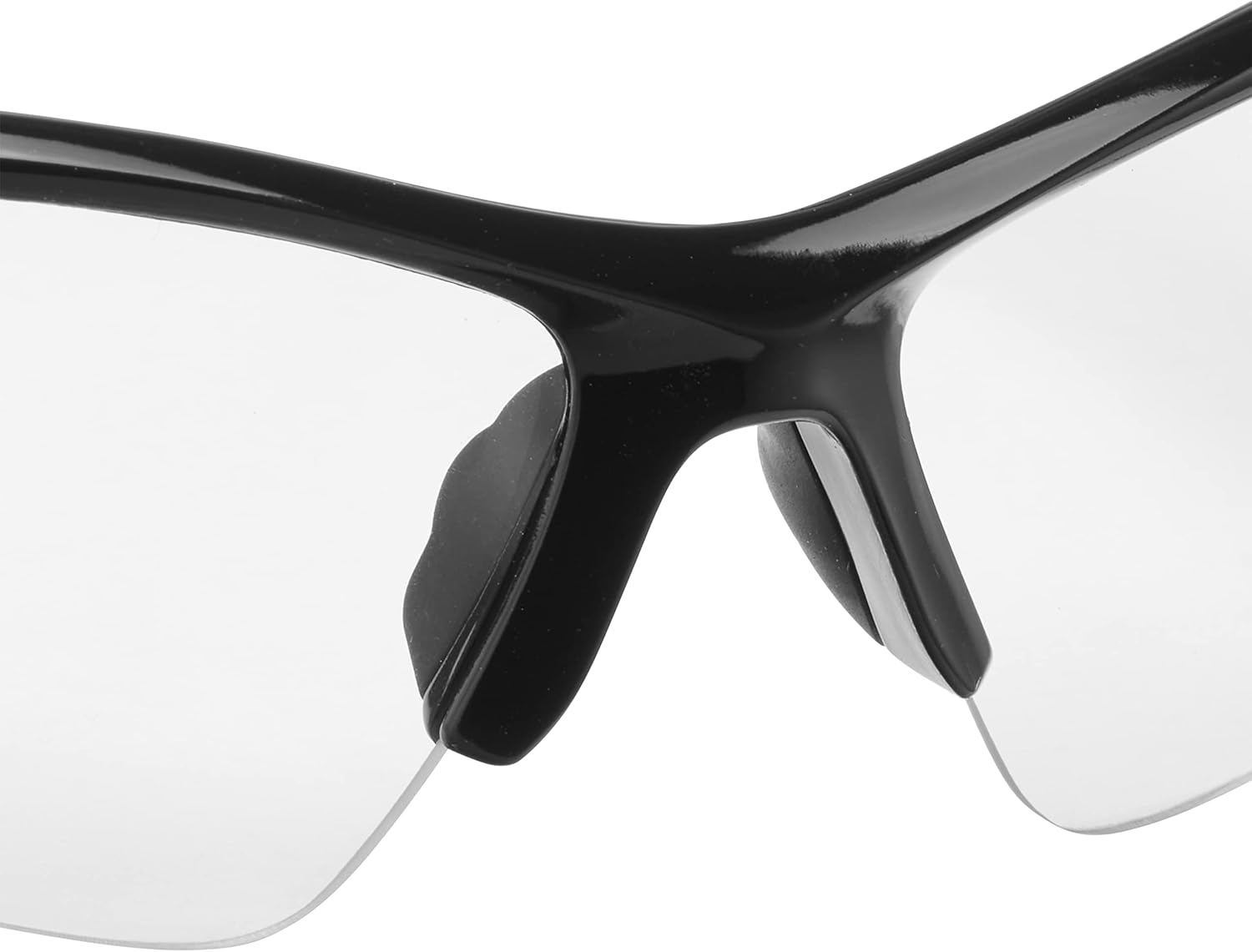 Stanley Clear Lens Half Frame Safety Glasses - Clear Safety Glasses for Men and Women - Transparent with UV Protection Glasses - Rubber Tipped No-Slip Design image number 2