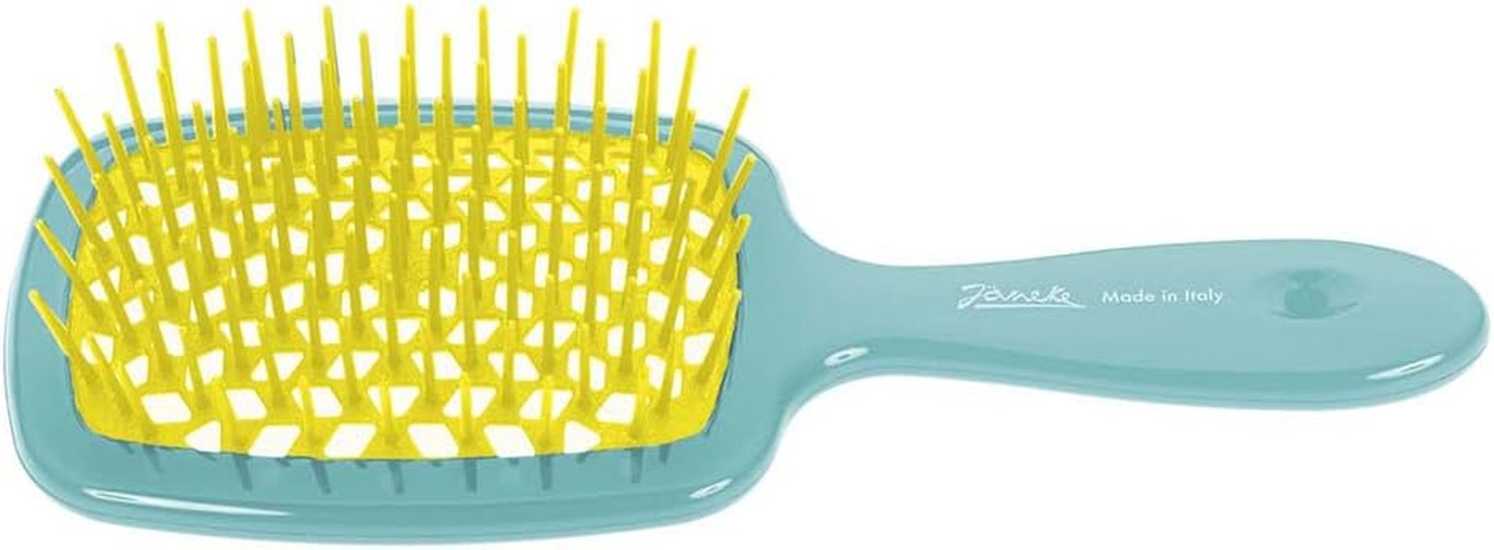 Janeke Mini Superbrush &ndash; Kids Hair Brush & Small Hair Brush for Detangling &ndash; Gentle Anti-Static Bristles &ndash; Vented Brush for Wet or Dry Hair &ndash; Great for Curly, Thick, Fine, and Wavy Hair (Mini Blue)