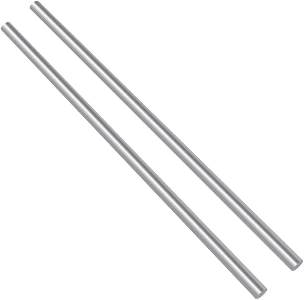 Swpeet 2Pcs 1/4 Inch Stainless Steel Solid round Rod Lathe Bar Stock Kit, Diameter 5Mm Length 356Mm, Perfect for Various Shaft, Miniature Axle, Model Plane, Model Ship, Model Cars (6.35Mm&times;356Mm)