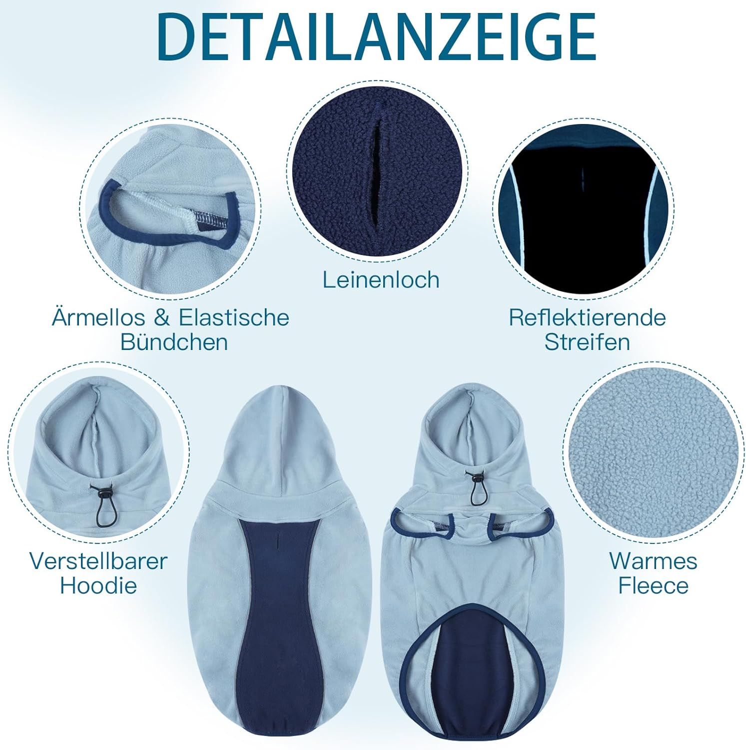 Katzinst Fleece Dog Jumper image number 6