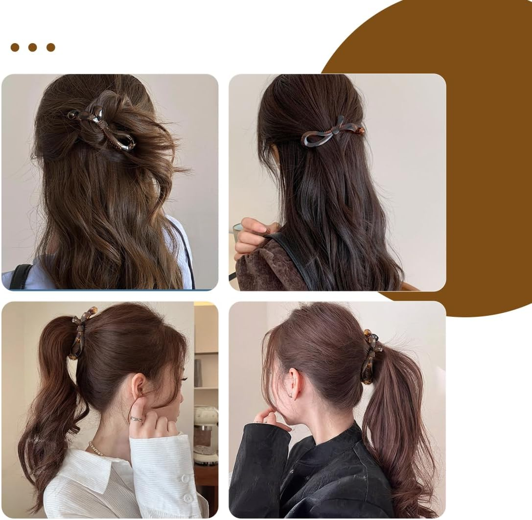 Set of 4 Banana Clip Hair Comb Hair Clips French Design Hair Clips Hair Clips image number 3