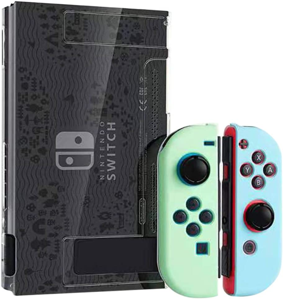 Switch Case for Nintendo Switch Case Dockable with Screen Protector Protective Case Cover for Nintendo Switch Tempered Glass Screen Protector (Custom Made01)