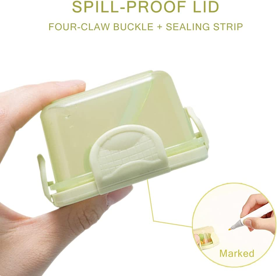 6Pcs Small Food Storage Containers with Leakproof Lids, Condiment Sauce Containers, Airtight Freezer Storage, Dishwasher and Microwave Safe, 5Oz image number 4