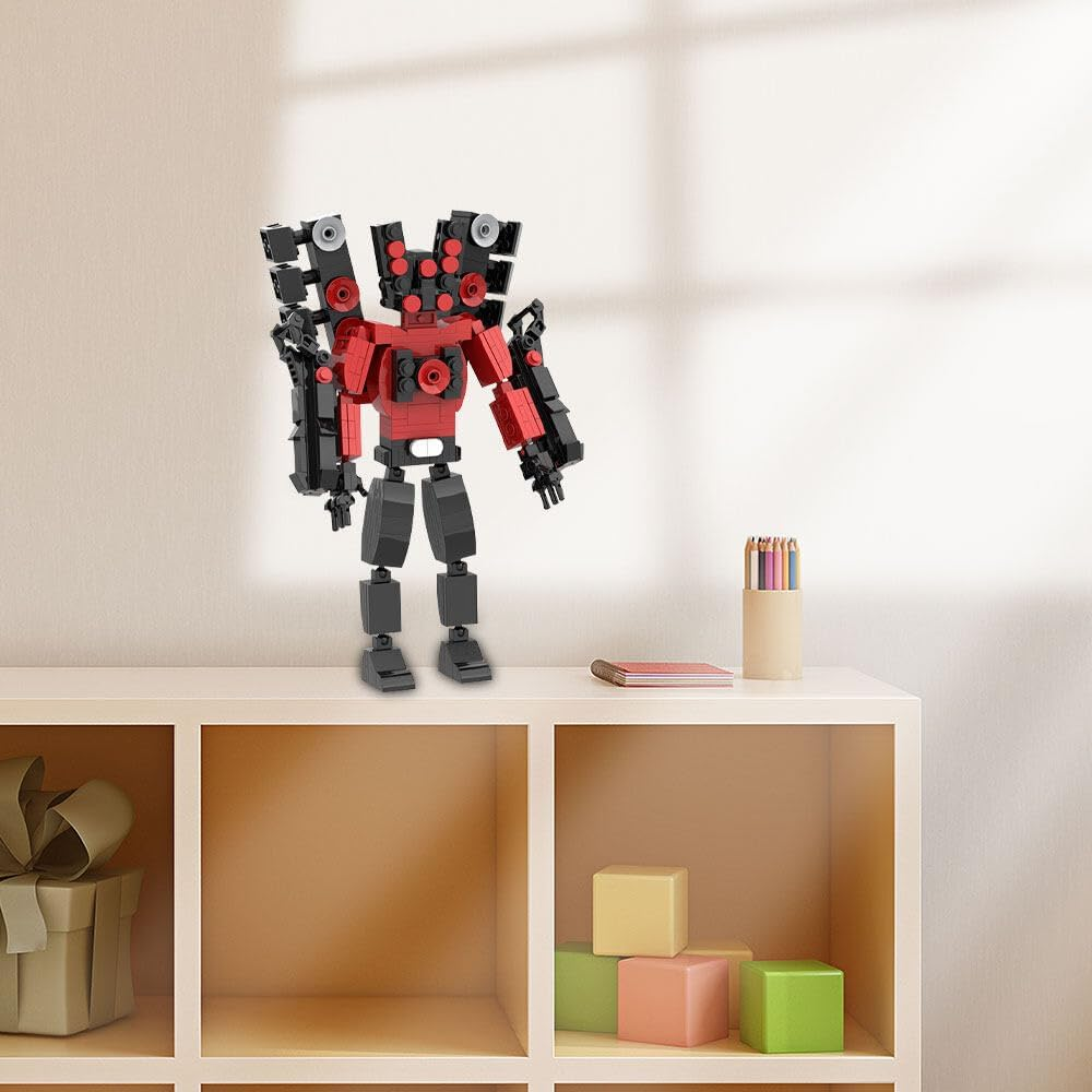 Skibidi Toilet Building Blocks, Skibidi Titan Speakerman, Skibidi Toilet Figures, Skibidi Toilet Titan Building Blocks, Upgraded Titanium Cameraman for Adults Children Fans (327 Pieces) image number 5