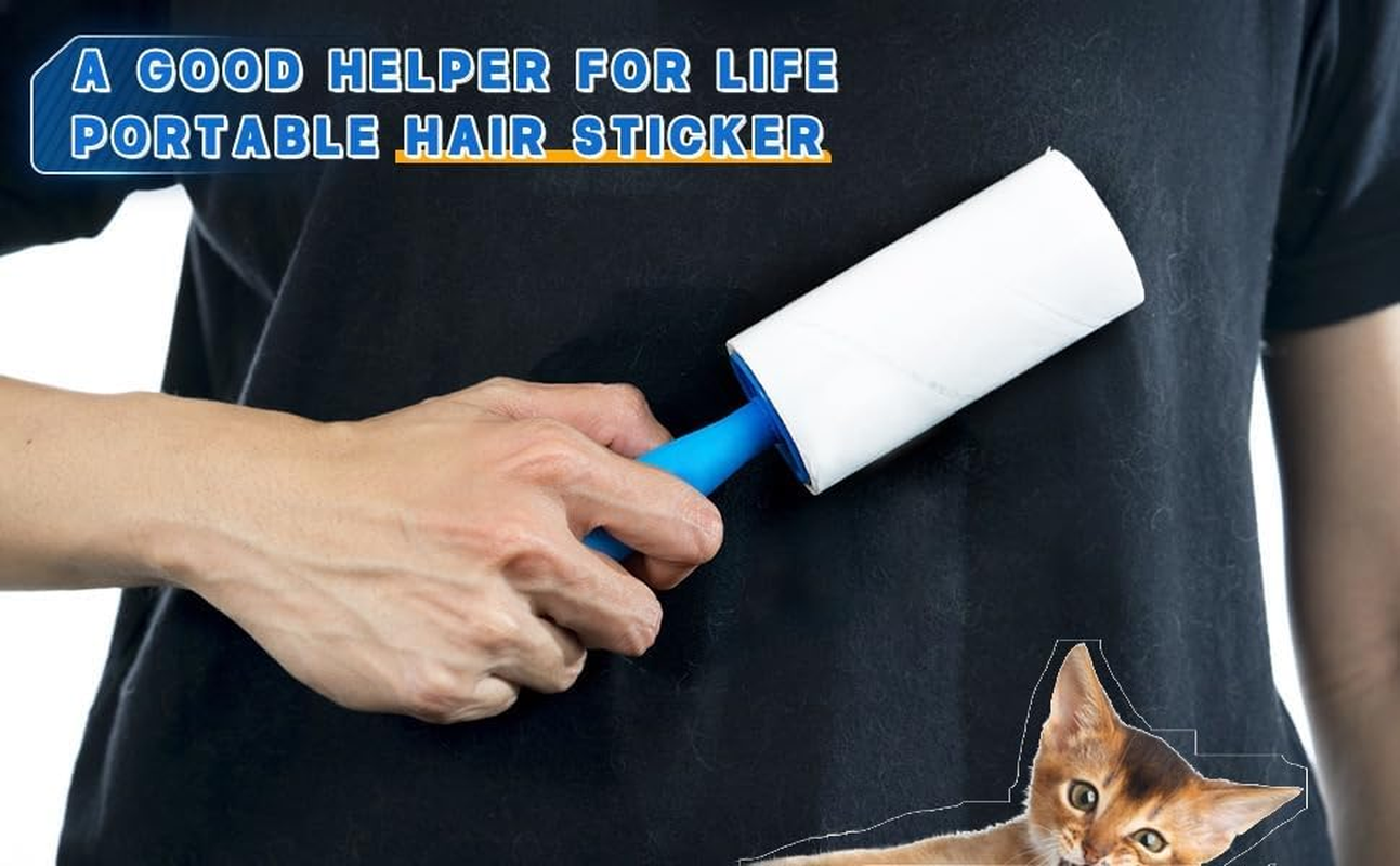 Extra Sticky Lint Roller Mega Value Set720Sheets for Pet Hair Removal, Dog and Cat Lint Remover image number 1