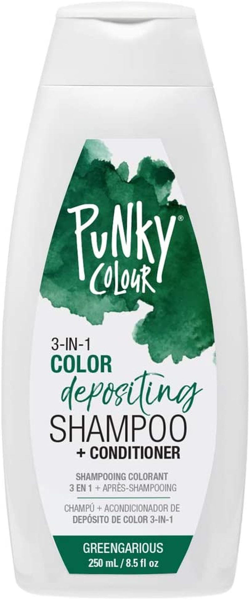 Punky Colour 3-In-1 Color Depositing Shampoo + Conditioner, PC91071, Greengarious, 250 Millilitre image number 5