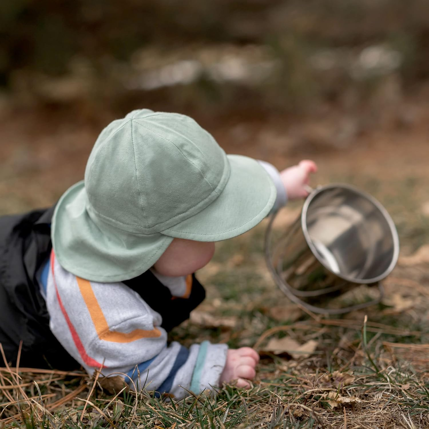JAN & JUL Sun Soft Baby Cap | Cotton Neck Flap Hat for Infants image number 7
