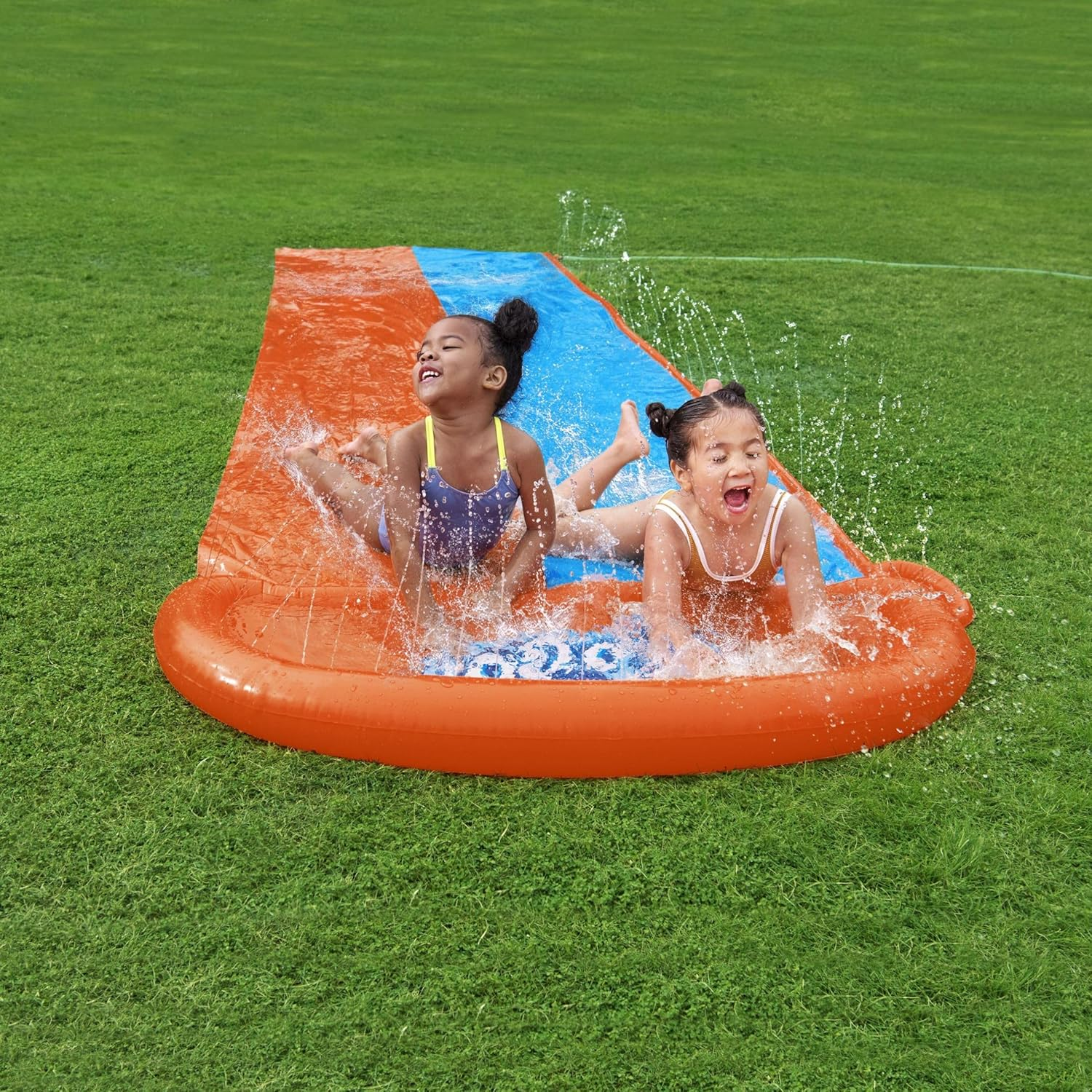 Bestway Double Water Slide 4.88 M, Inflatable Backyard Water Slide image number 4