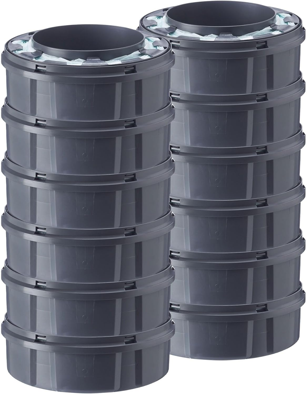 Tommee Tippee Twist and Click Advanced Nappy Disposal Sangenic Tec Refills, Pack of 12 image number 5