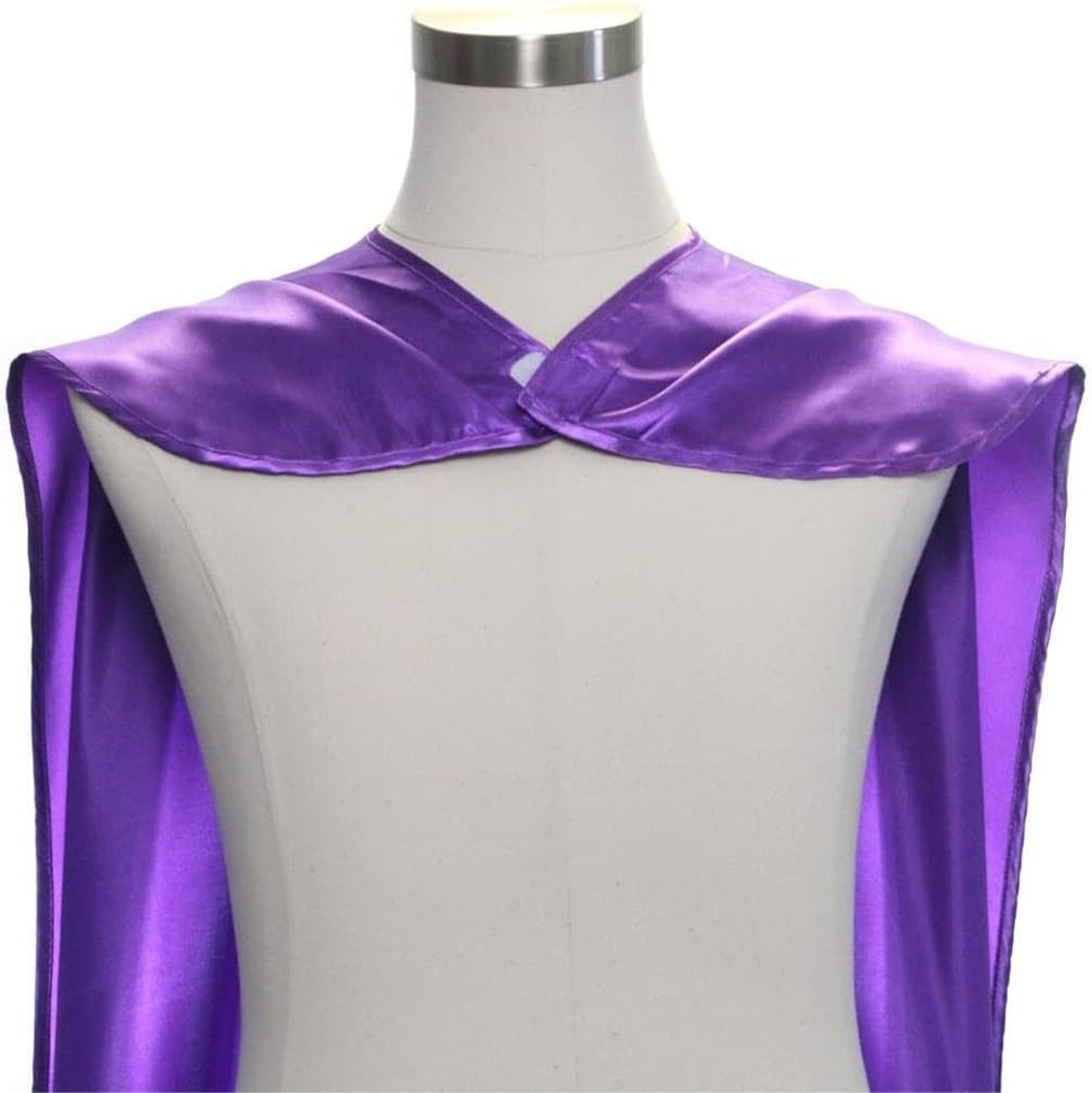 Acemedia Women'S Polyester Satin Superhero Cape 38" LX48 W Purple