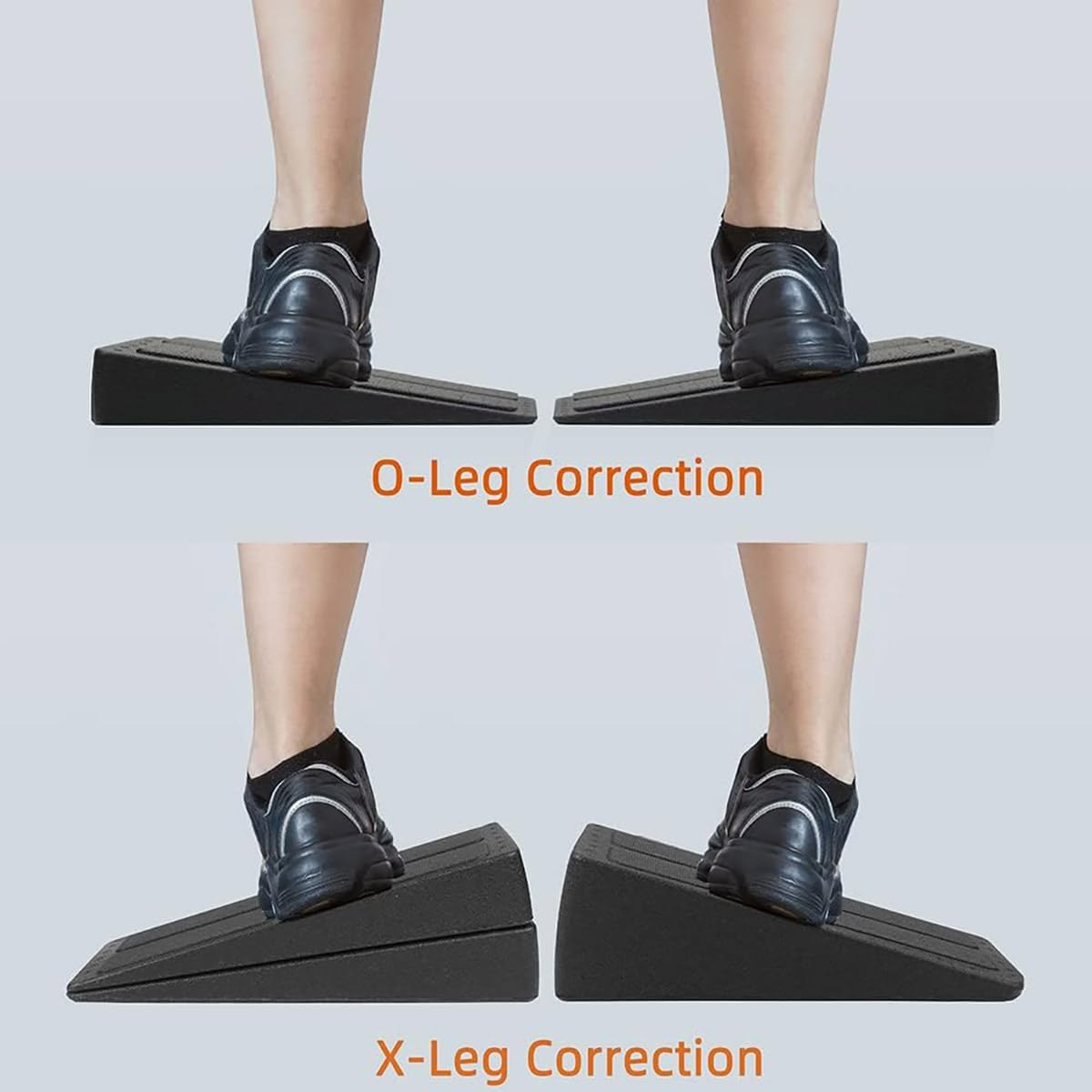 AIMALL Adjustable Fitness Wedges, 3-Piece Yoga Stretch Set for Leg and Squat Training, Compact EPP Foam Pedals for Enhanced Leg Workouts, Black image number 2