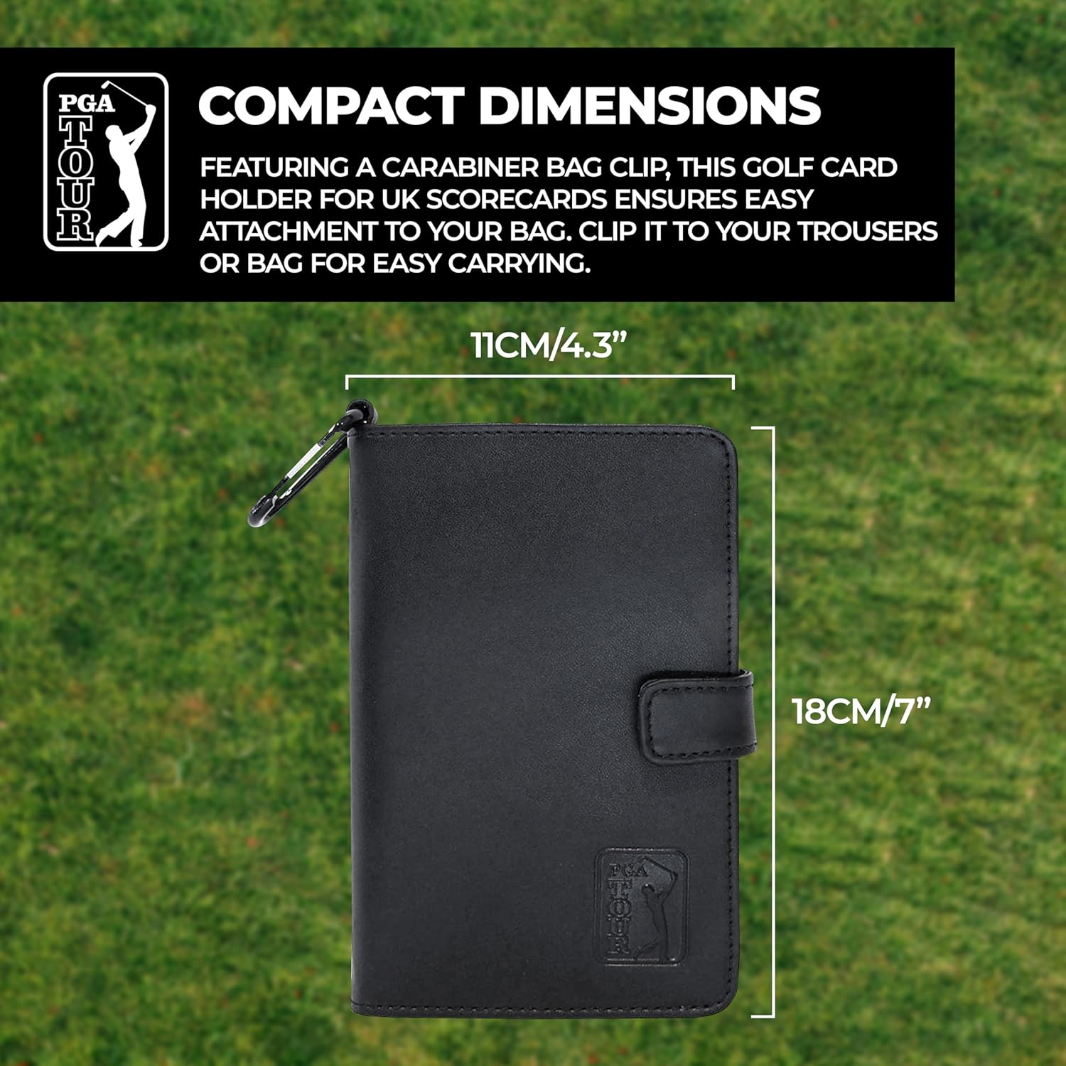 PGA Tour Golf Leather Organiser - Black image number 2