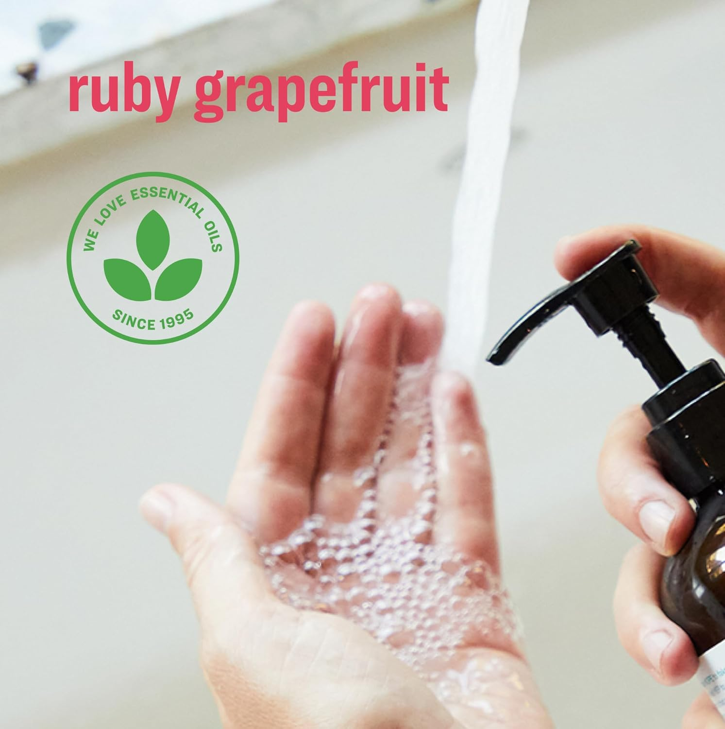 Everyone Liquid Hand Soap, 12.75 Ounce (Pack of 3), Ruby Grapefruit, Plant-Based Cleanser with Pure Essential Oils (Packaging May Vary) image number 3