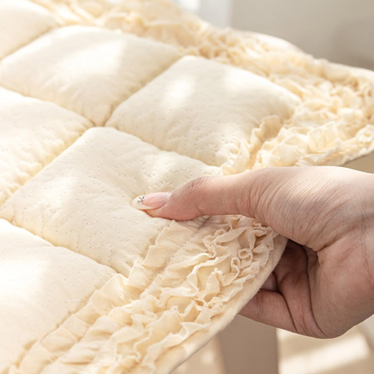 HOMEREFROM Dog Couch Cover Protector, Sofa Cover for Dogs Washable Pet Bed Couch Covers, Pet Friendly Sofa Cover for Large Dogs (Beige, 70X150 Cm) image number 4