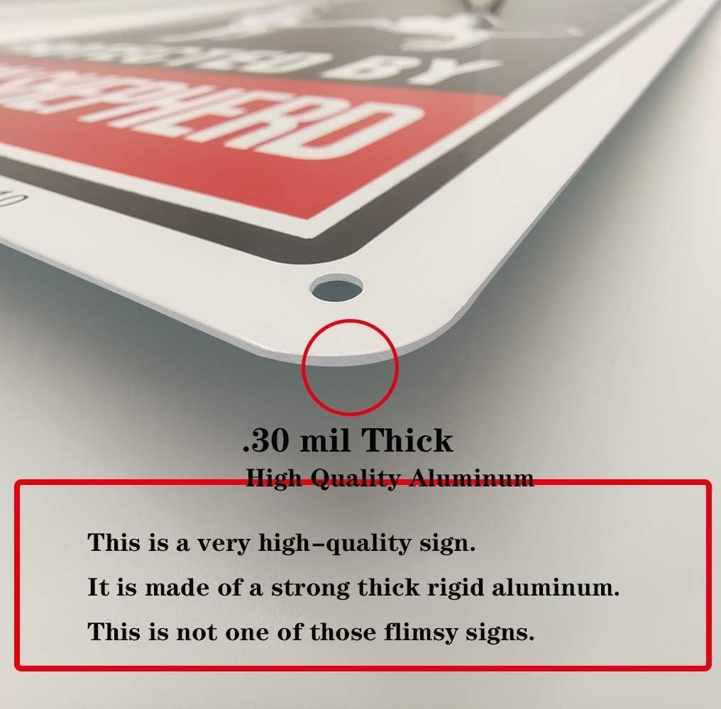 2 Pack Dog Warning Signs Beware of German Shepherd Sign, Large Beware of Dog Sign Reflective, 10X14 Inches Rust Free 30 Mil Thick Aluminum, UV Printed Weather Resistant Ink, Easy to Mount for Fence image number 1