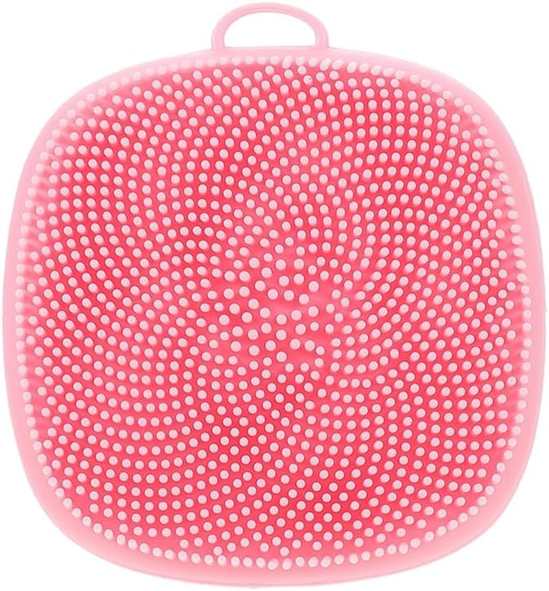 Pink Silicone Cleansing Brush Device for Face, Scalp, Lip Skin - Makeup Remover, Wrinkles Removal image number 4