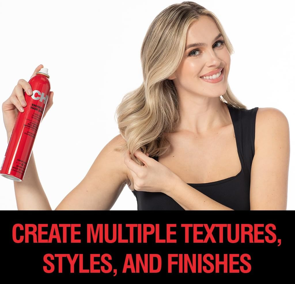 CHI Enviro 54 Hairspray, Natural Hold, Lightweight Spray to Finish & Secure a Variety of Hairstyles, Sulfate & Paraben-Free, 10 Oz image number 1