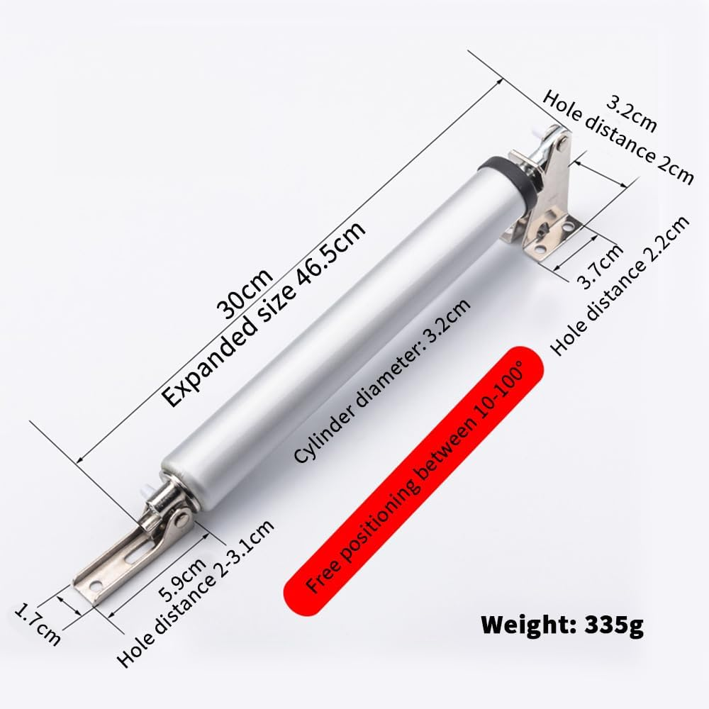 TOMVAES 2PCS Door Closer System,Screen, & Security Doors with Bracket & Clevis Parts for (Medium and Heavy Weight) Storm New Doors or Replacement for Previous Units image number 3