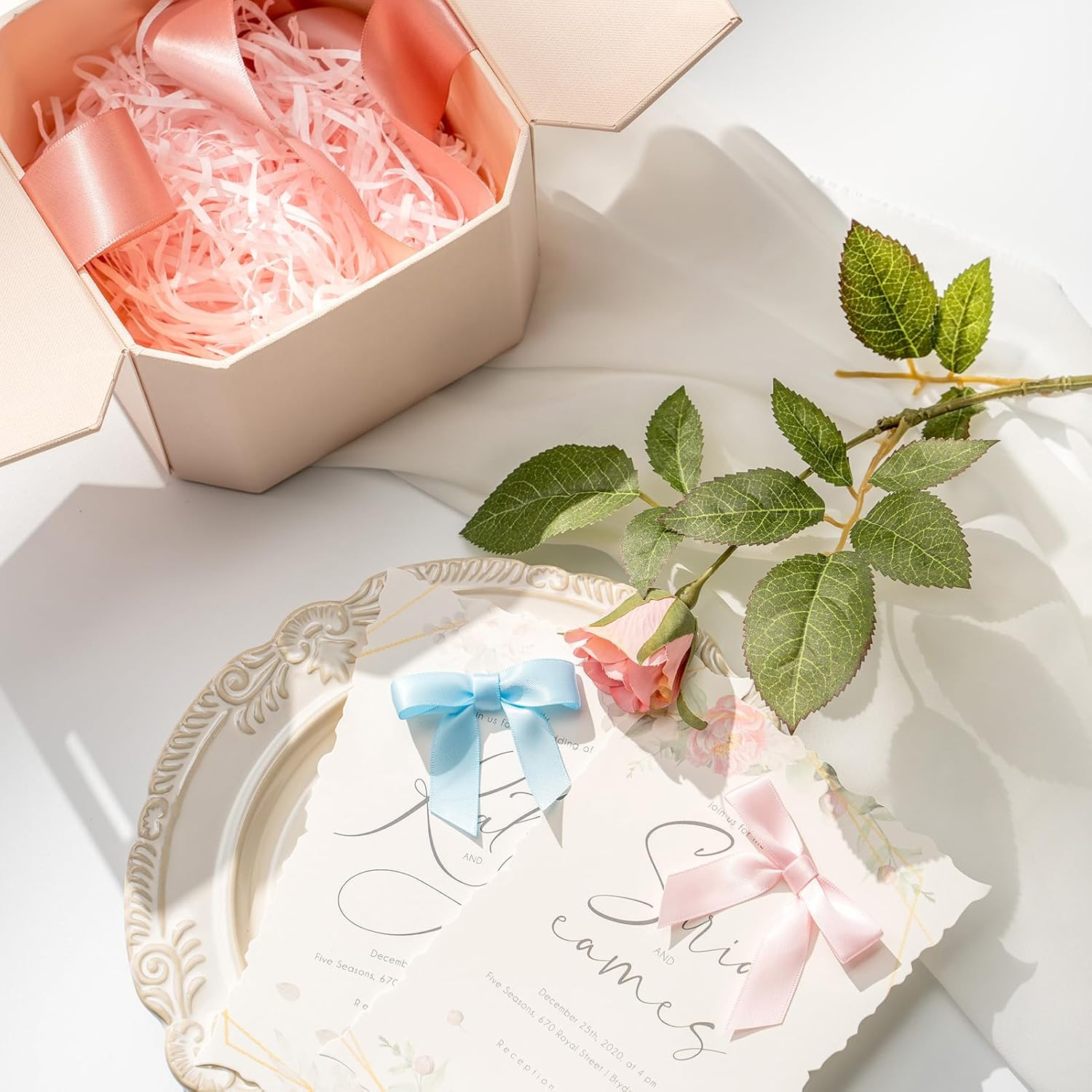 50 Mini Bows Decor Small Satin Ribbon Bow Decorations for Gift Wrapping Birthday Valentine'S Day Weddings Cake Decor Black image number 5