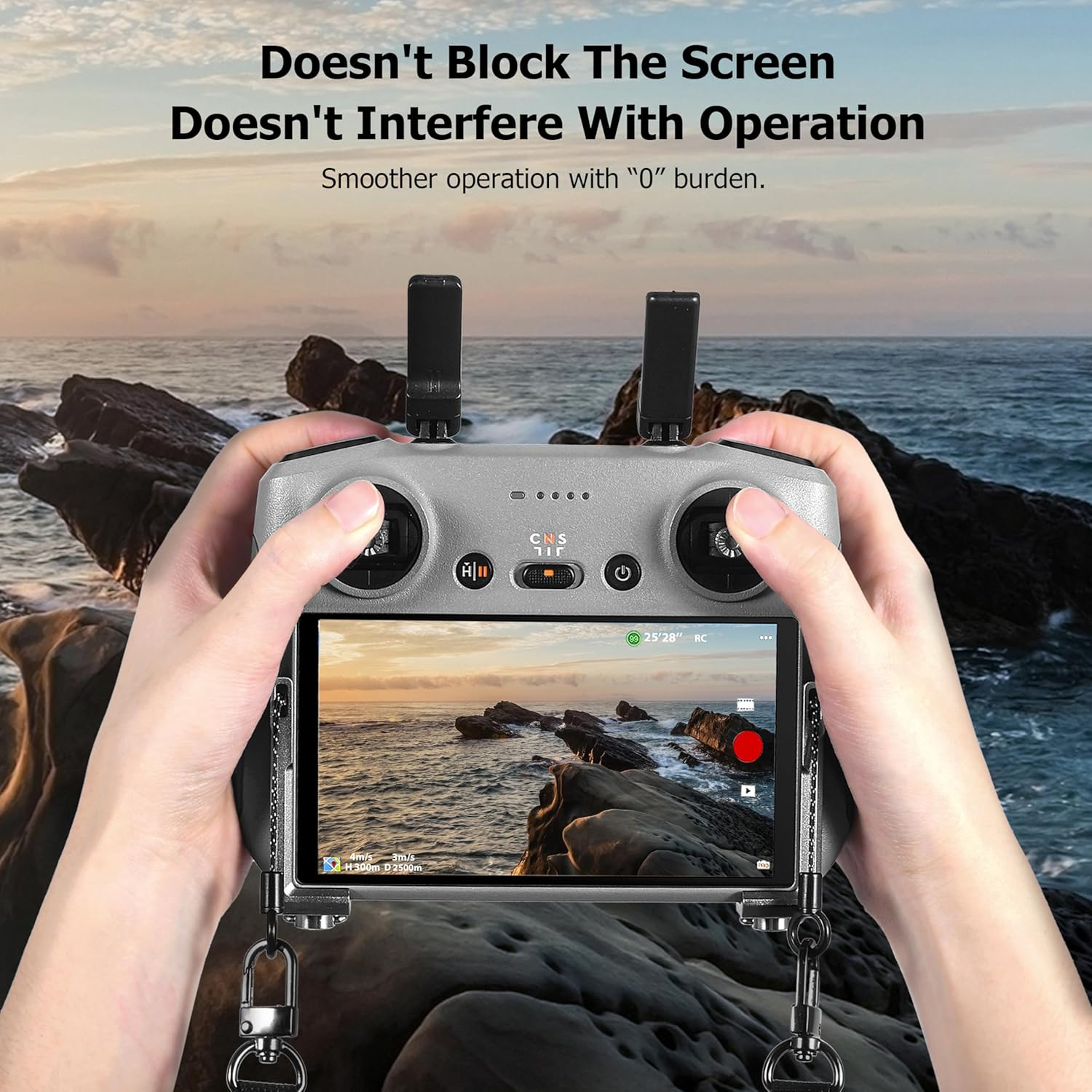 Controller Balance Cord for DJI RC/RC2, Soft Leather Neck Cord Compatible with Accessories for DJI Flip/Mini 4 Pro/Mini 3/Air 3S image number 3