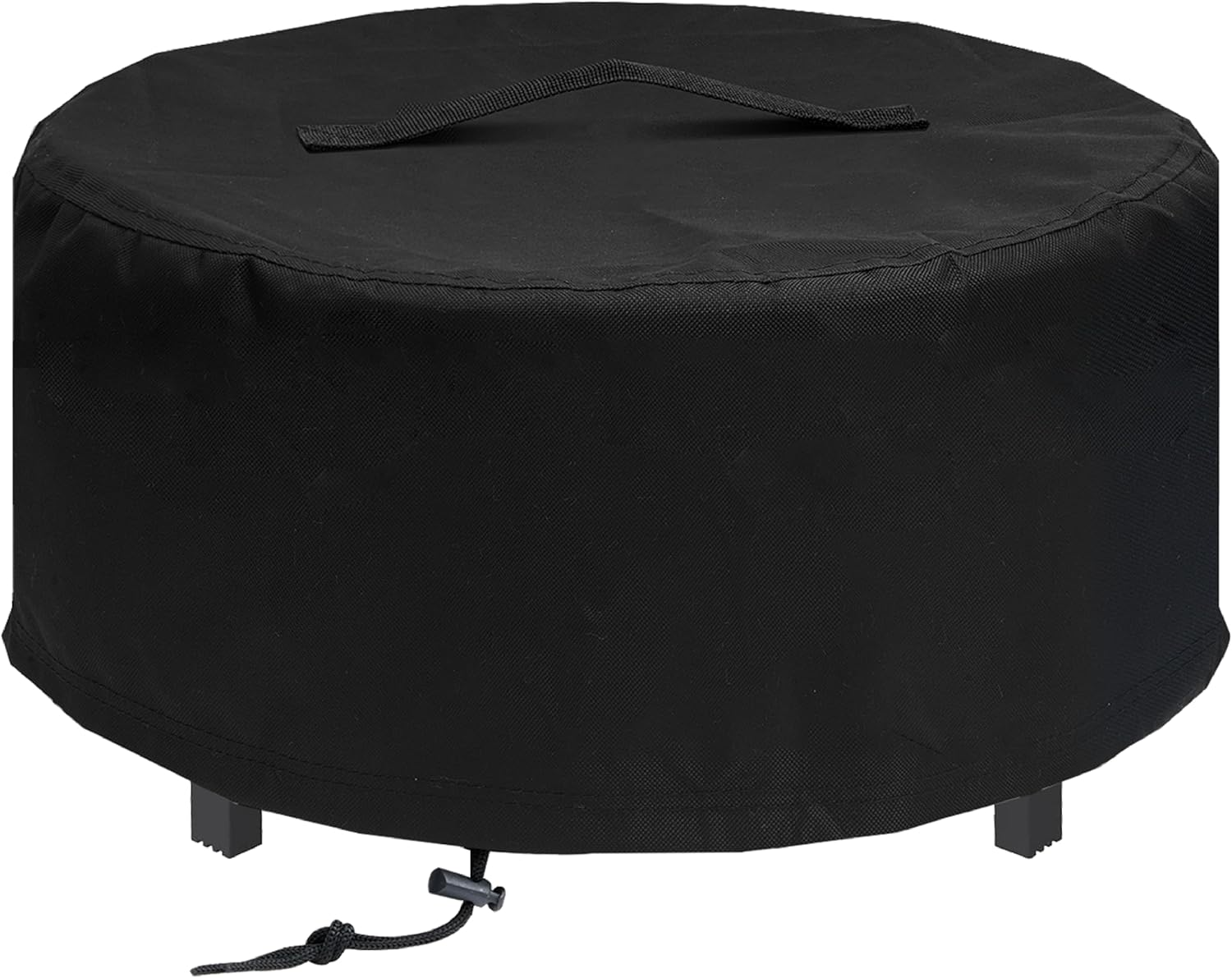 Fire Pit Cover for Solo Stove Fire Pit Surround Tabletop, Surround Shelter for Fire Pit Surround Table, Large Elevation Shelter for Yukon Wood Burning Outdoor Fire Pit, Black, 54" D*21" H image number 5
