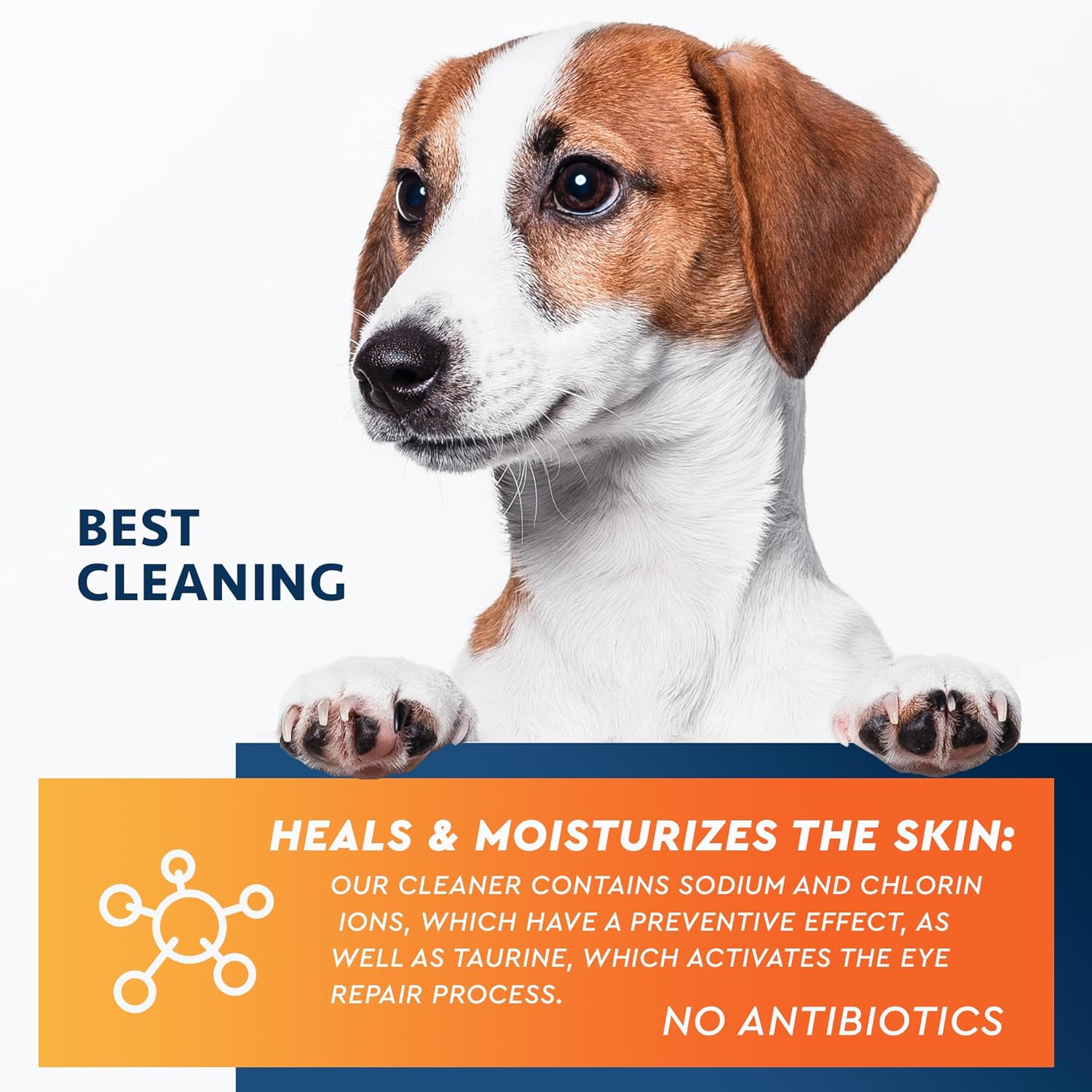 All Pets Eye Wash Drops for Relieve Pink Eye, Allergies Symptoms, Infections & Runny, Dry Eyes - Pain-Free Treatment Helps Prevent Abrasions, Irritations & Conjunctivitis