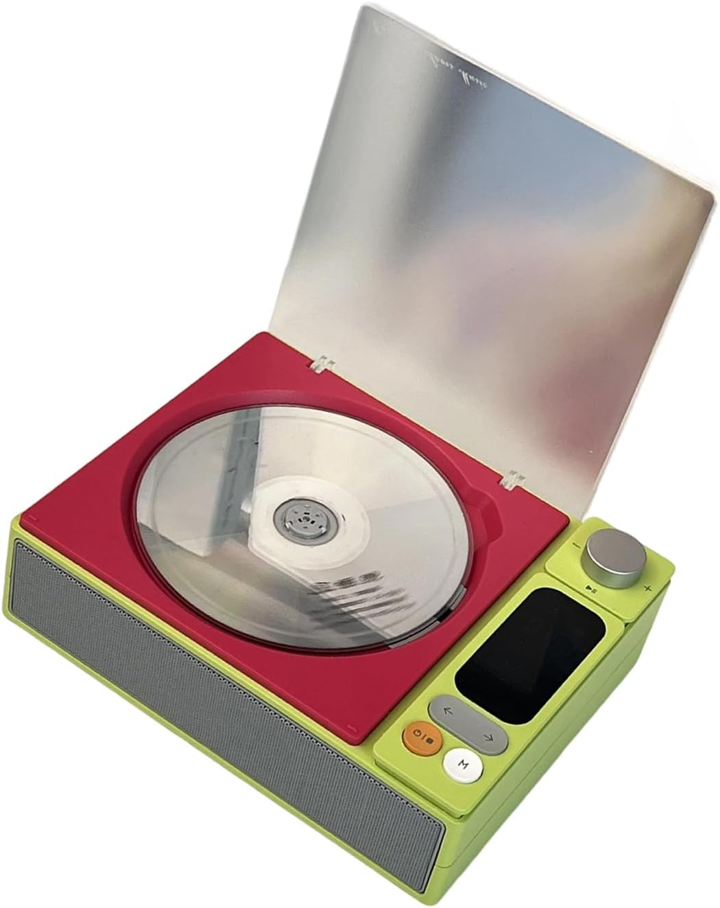 Oxtxuzdm Portable Hifi Music Player with Multiformat Supports & Built-In Speakers Durables ABS Design for Travel Home Office Portable Cds Player for Travel