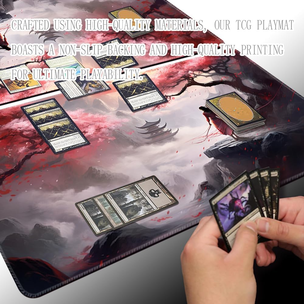 MTG 24 X 14 Inch Gaming Mat with Non-Slip Backing, Ideal for TCG Card Game Enthusiasts (Sky Tower, No Deck) image number 5