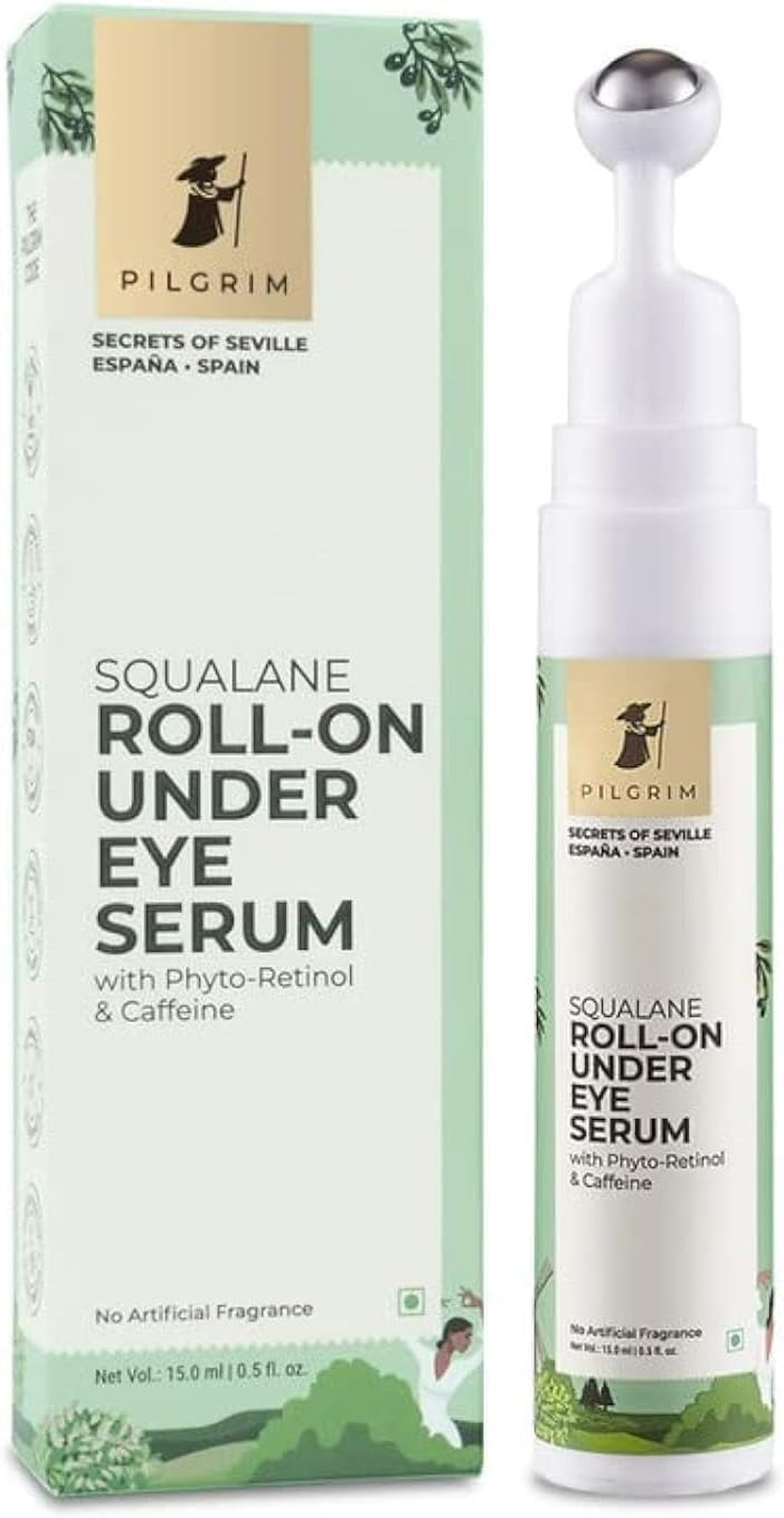 Pilgrim Squalaneroll on under Eye Serum