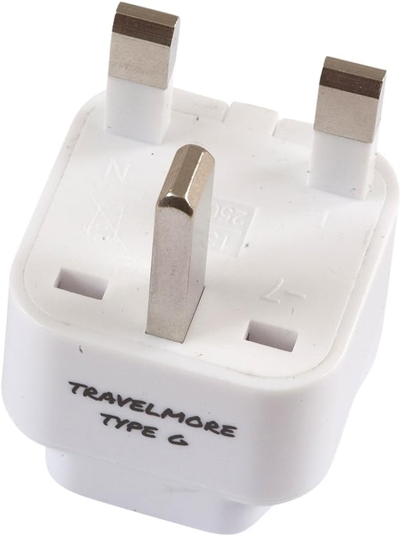 2 Pack UK Travel Adapter Type G Plug - Works Electrical Outlets in United Kingdom, Hong Kong, Ireland, Great Britain, Scotland, England, London, Dublin & More image number 5