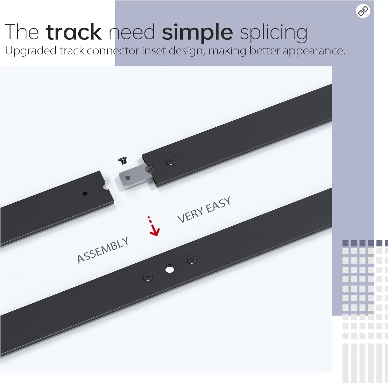 FINOSEN 40 Inch Bifold Barn Door Hardware Track Kit for Two 18 Inch Closet Doors,Top Mount Sliding System,Heavy Duty Roller,Smoothly and Quietly,Black(Bifold Door Not Included) image number 3