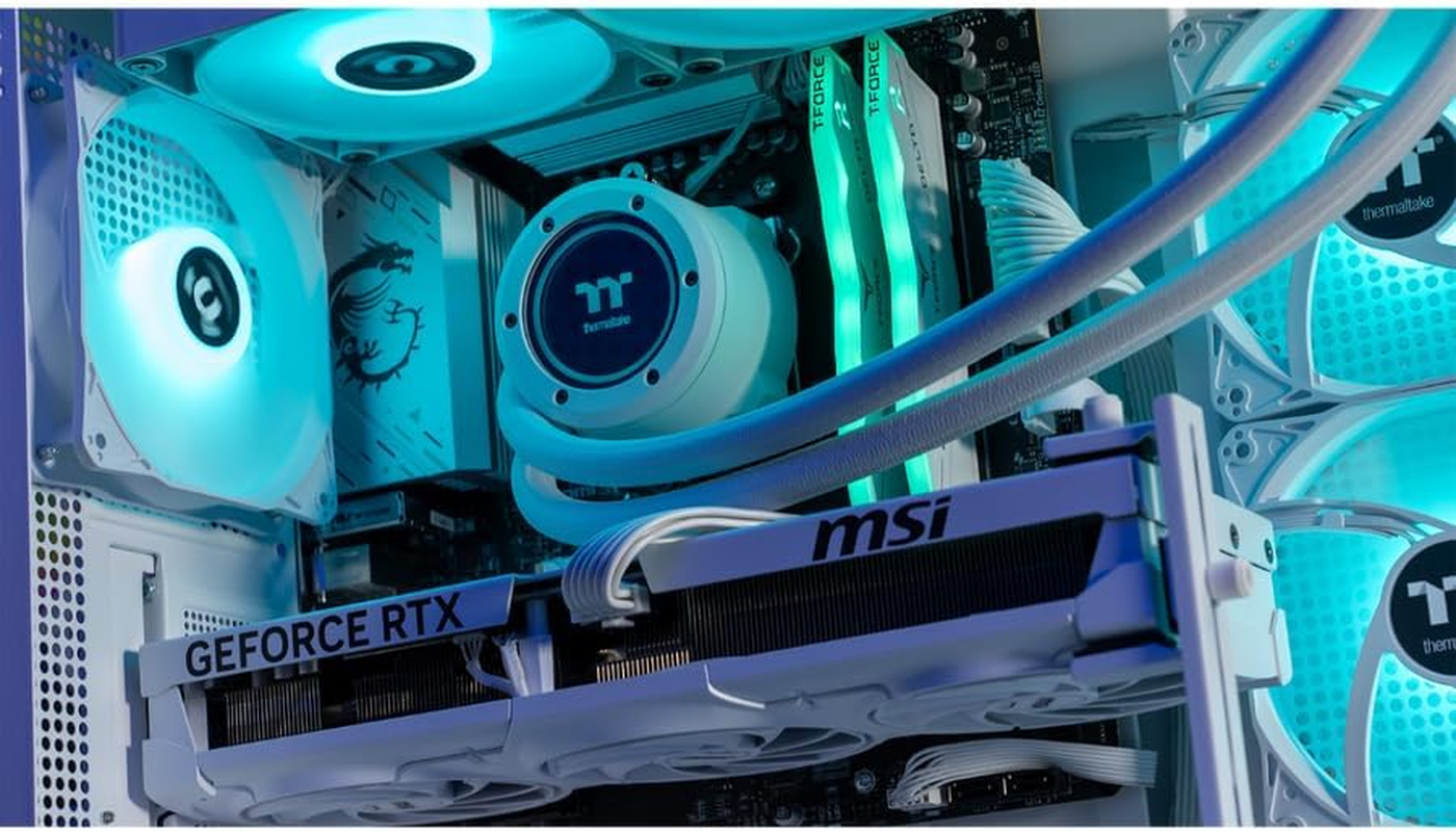 Thermaltake Gaming System Horizon Xtreme V2 Snow Edition - AMD 7800X3D / RTX 5080/ B650 Wifi/ 32GB Ram/View 270 ARGB Snow, CA-4Q2-00D6WA-A2