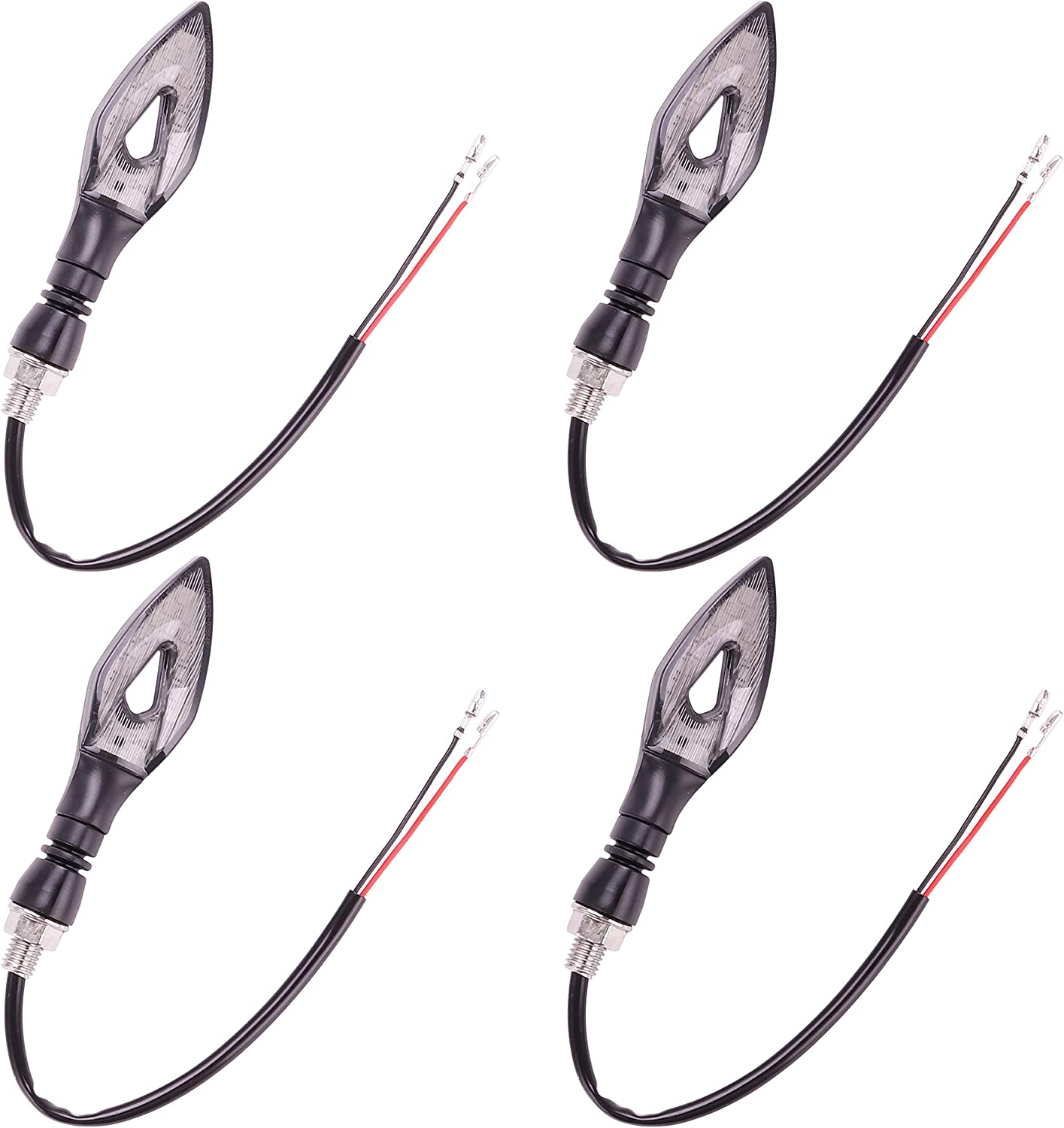 Kinstecks 4PCS Motorcycle Indicators Flowing Turn Signal Lights Motorbike Turning Indicators 12V 14 Leds Bulbs for Motorcycle Motorbike Scooter Quad Cruiser off Road image number 4