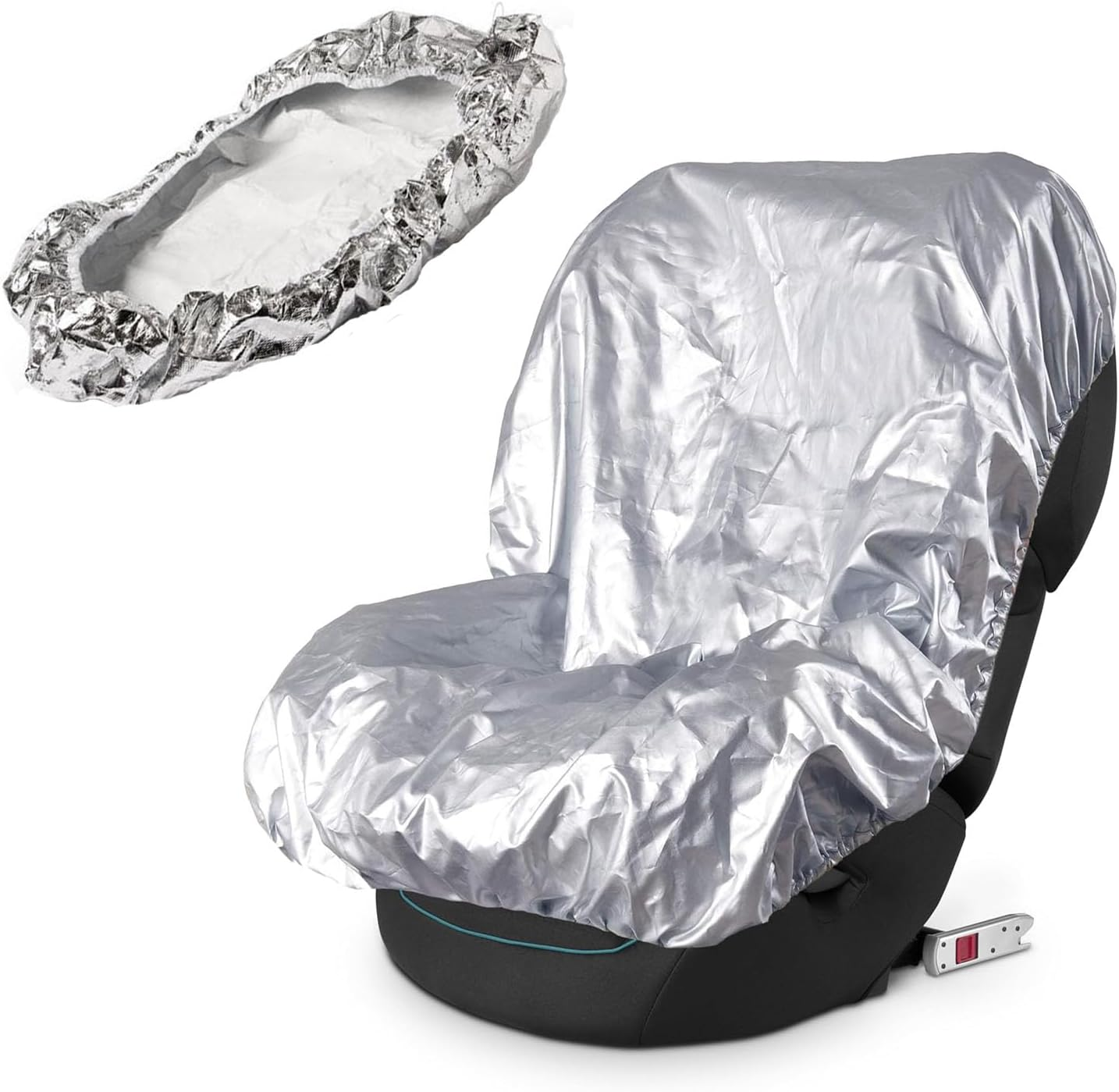 Car Seat Sun Shade Cover,Infant Car Seat UV Protection Cover Protector,Car Seat Shade Reflector UV Ray,Keeps Your Toddler Baby Seat at a Cool Temperature,Cooling Car Seat Cover image number 6