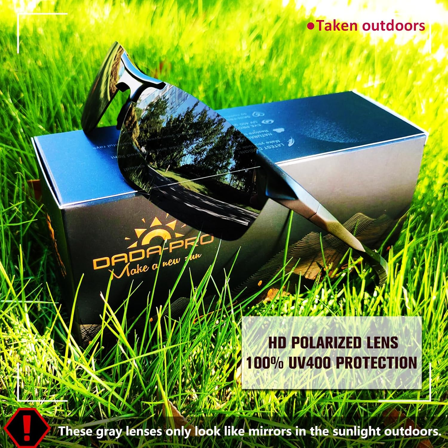 DADA-PRO Polarised Sunglasses Mens Running Driving Cycling Sports Wrap around Sun Glasses Designer UV Protection Mirrored Shades for Fishing Hiking 8177 - Brown image number 5