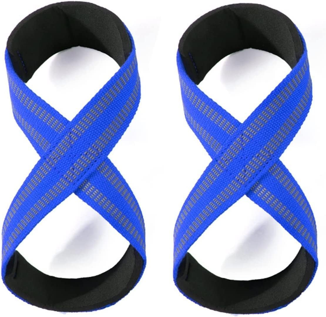 MOPHOEXII Figure 8 Straps for Deadlift-Weight Lifting Straps，Shrugs, and Weightlifting，Strongman & Cross Training Strong Weightlifting Wrist Straps for Men, Women image number 2